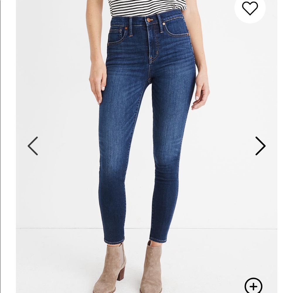 Madewell 10" High-Rise Skinny Jeans Size 32